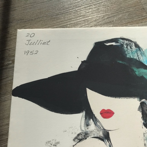 Paris fashion lady canvas art print - Picture 3 of 4